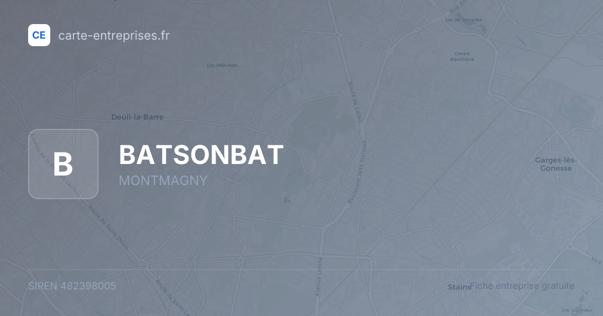 BATSONBAT — 482398005 — fiche entreprise