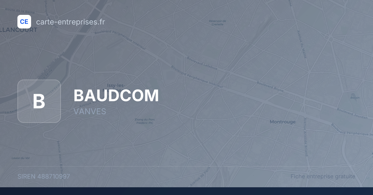 BAUDCOM — 488710997 — fiche entreprise