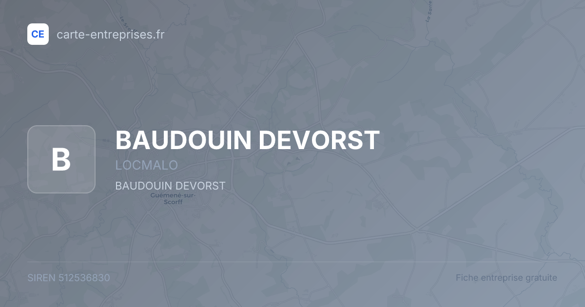 BAUDOUIN DEVORST — 512536830 — fiche entreprise