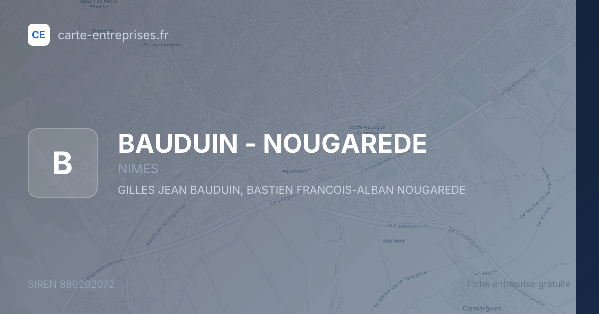 BAUDUIN - NOUGAREDE — 880202072 — fiche entreprise