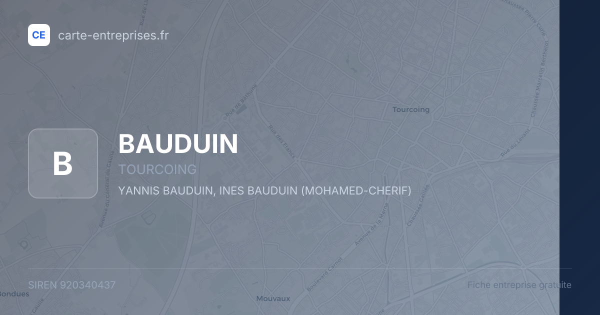 BAUDUIN — 920340437 — fiche entreprise