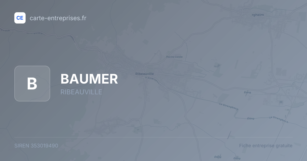 BAUMER — 353019490 — fiche entreprise