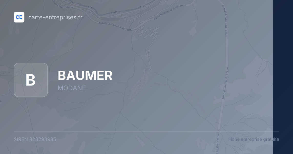 BAUMER — 828293985 — fiche entreprise
