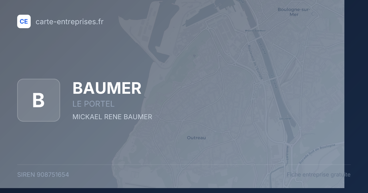 BAUMER — 908751654 — fiche entreprise