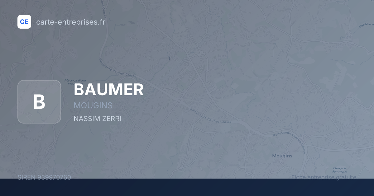 BAUMER — 939970760 — fiche entreprise