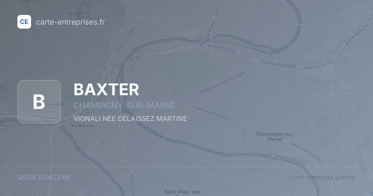 BAXTER — 320623168 — fiche entreprise