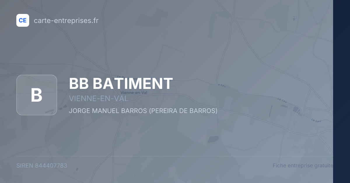 BB BATIMENT — 844407783 — fiche entreprise