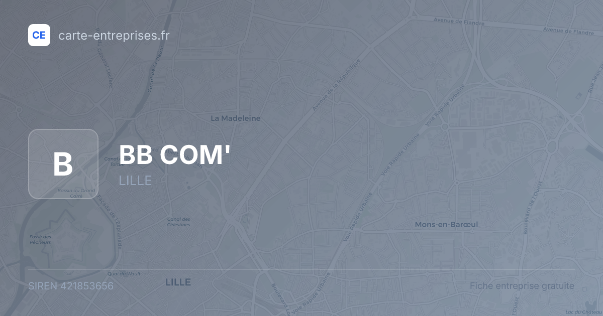 BB COM' — 421853656 — fiche entreprise