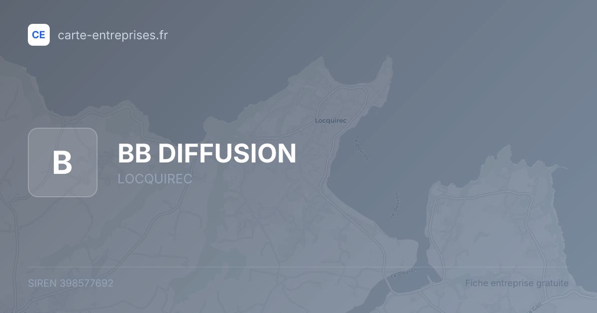 BB DIFFUSION — 398577692 — fiche entreprise