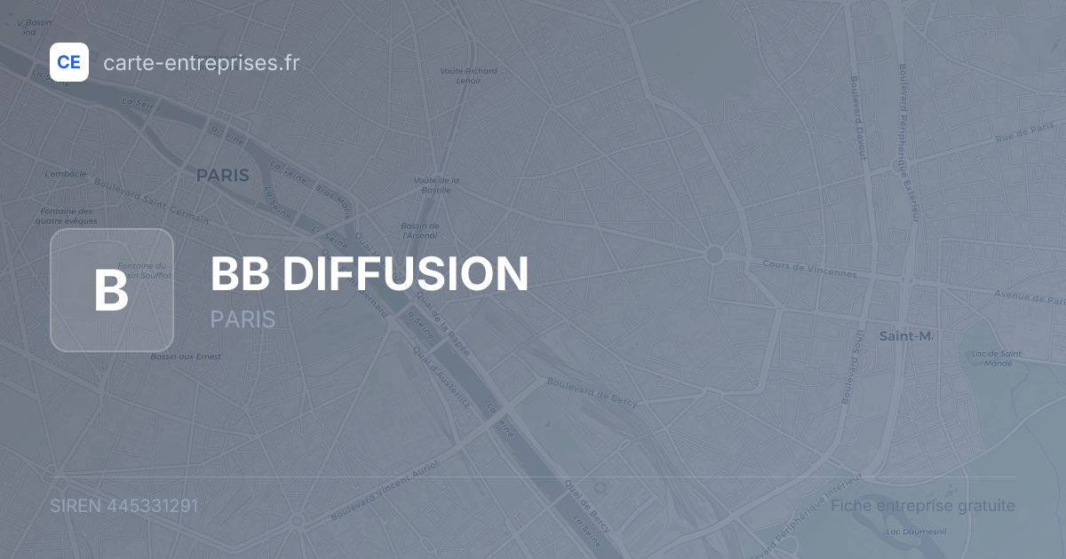 BB DIFFUSION — 445331291 — fiche entreprise