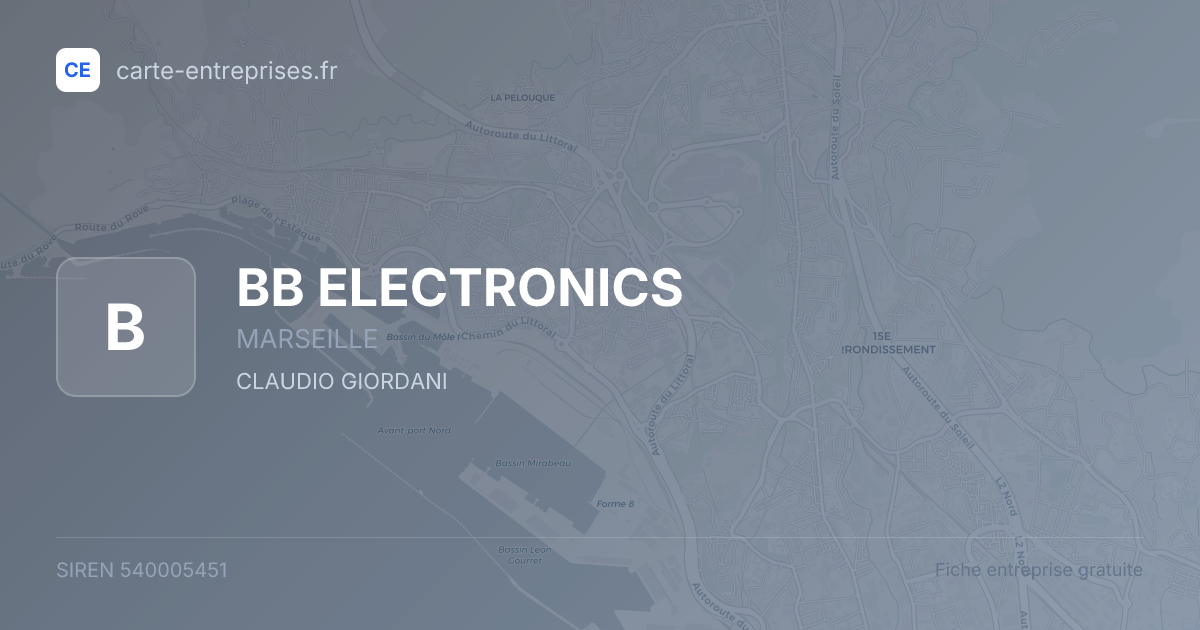 BB ELECTRONICS — 540005451 — fiche entreprise