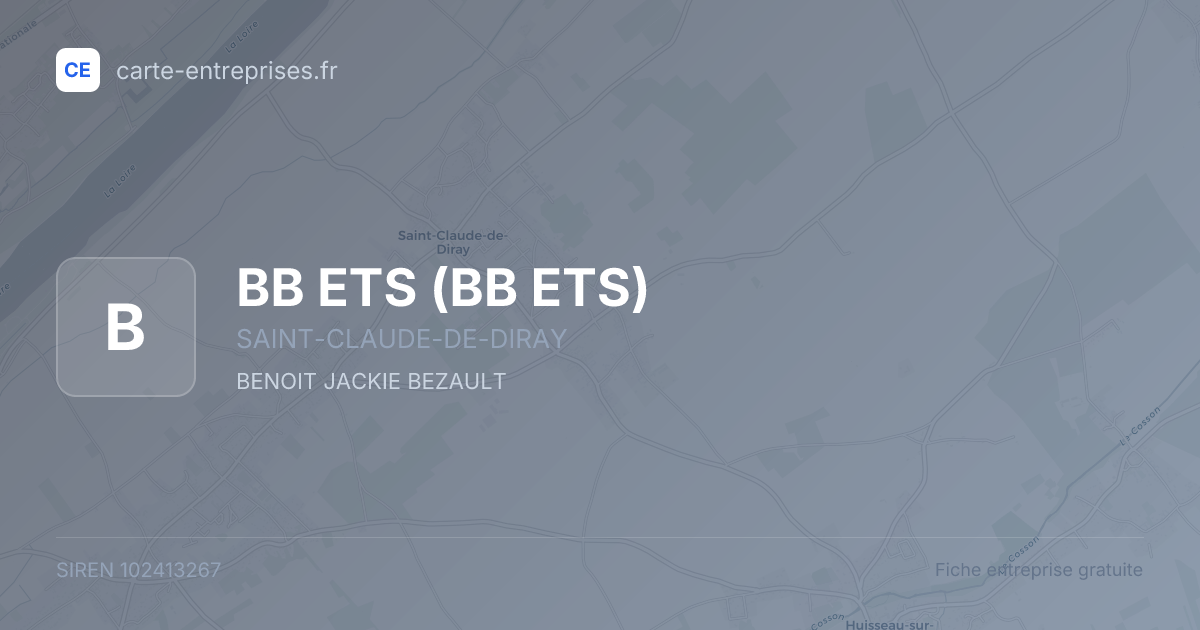 BB ETS — 102413267 — fiche entreprise