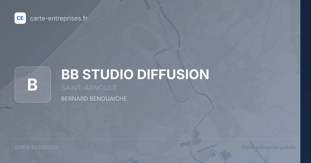 BB STUDIO DIFFUSION — 803856319 — fiche entreprise