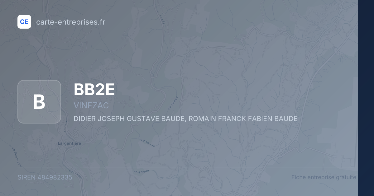 BB2E — 484982335 — fiche entreprise