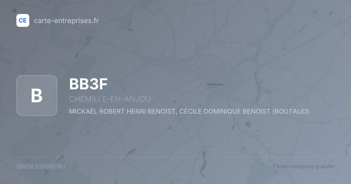 BB3F — 929980167 — fiche entreprise