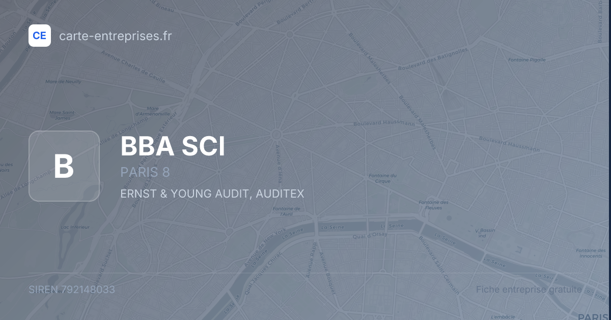 BBA SCI — 792148033 — fiche entreprise