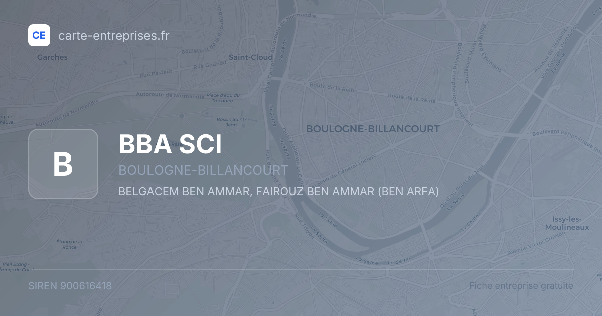 BBA SCI — 900616418 — fiche entreprise