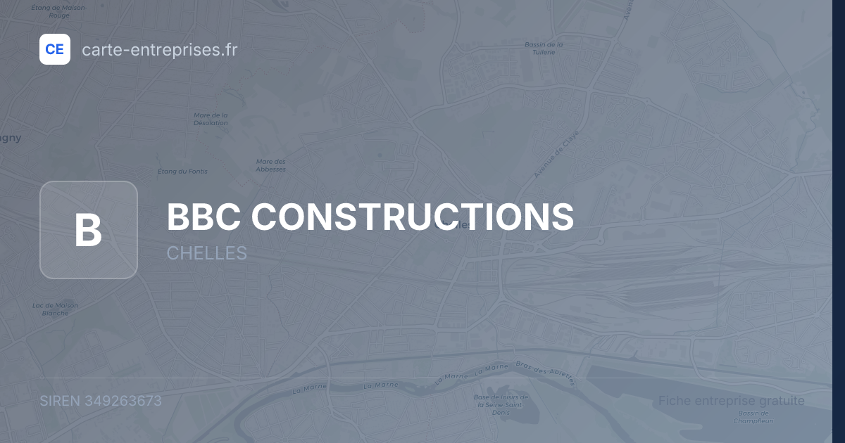 BBC CONSTRUCTIONS — 349263673 — fiche entreprise