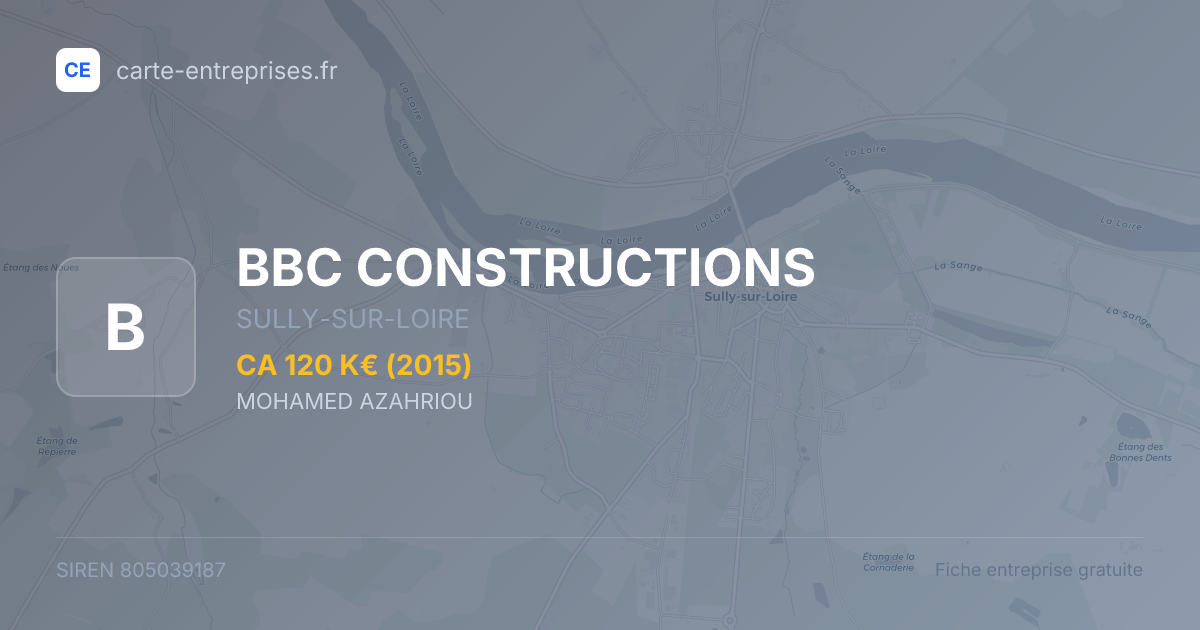 BBC CONSTRUCTIONS — 805039187 — fiche entreprise