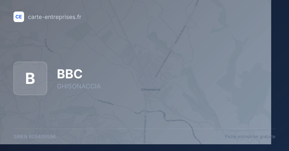 BBC — 805409596 — fiche entreprise