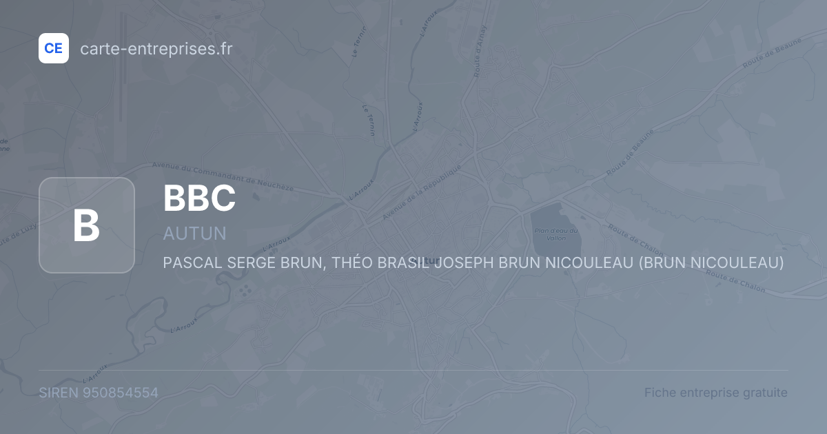 BBC — 950854554 — fiche entreprise