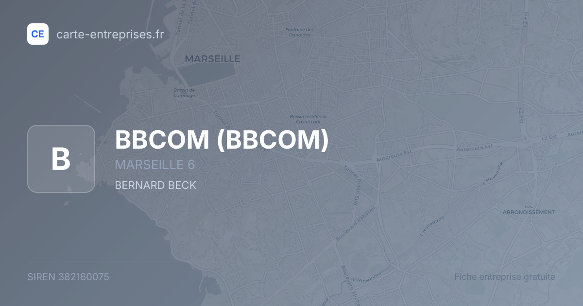 BBCOM — 382160075 — fiche entreprise