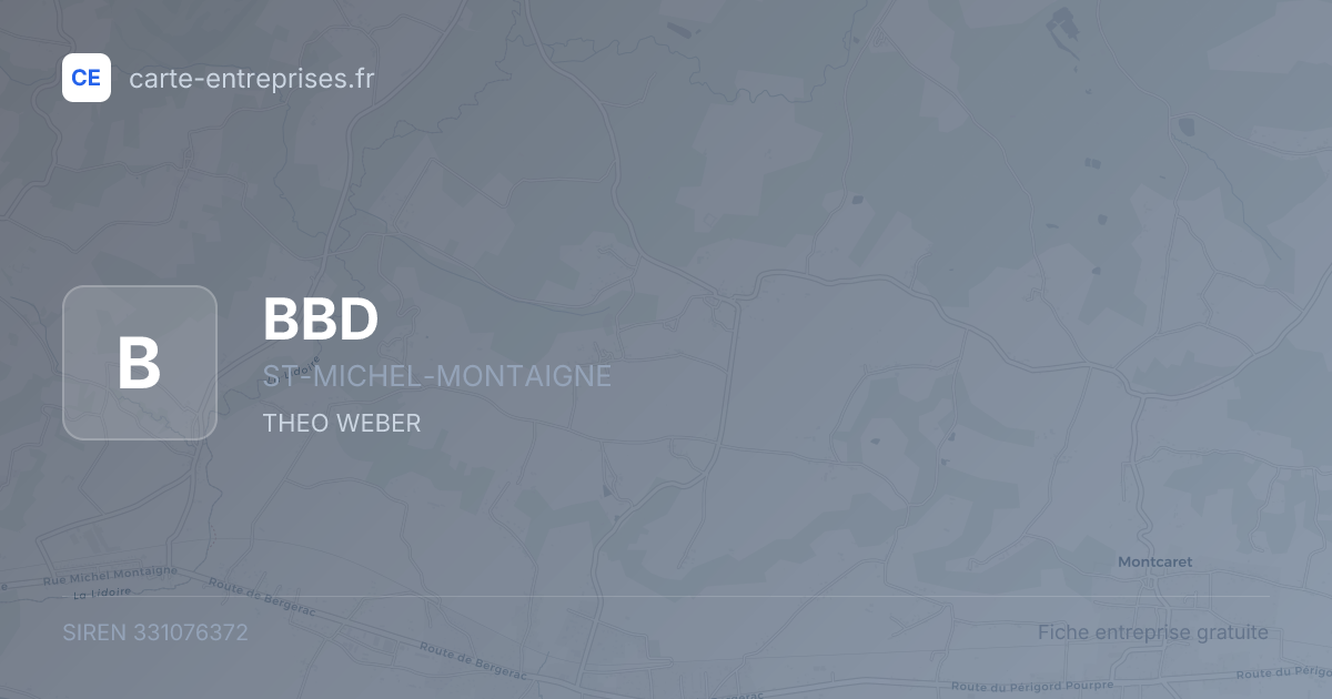 BBD — 331076372 — fiche entreprise