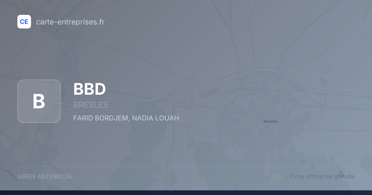 BBD — 482898236 — fiche entreprise