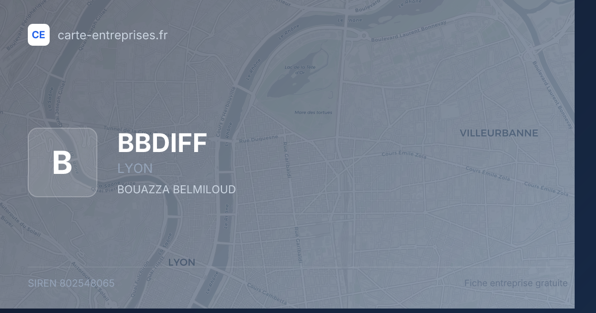 BBDIFF — 802548065 — fiche entreprise
