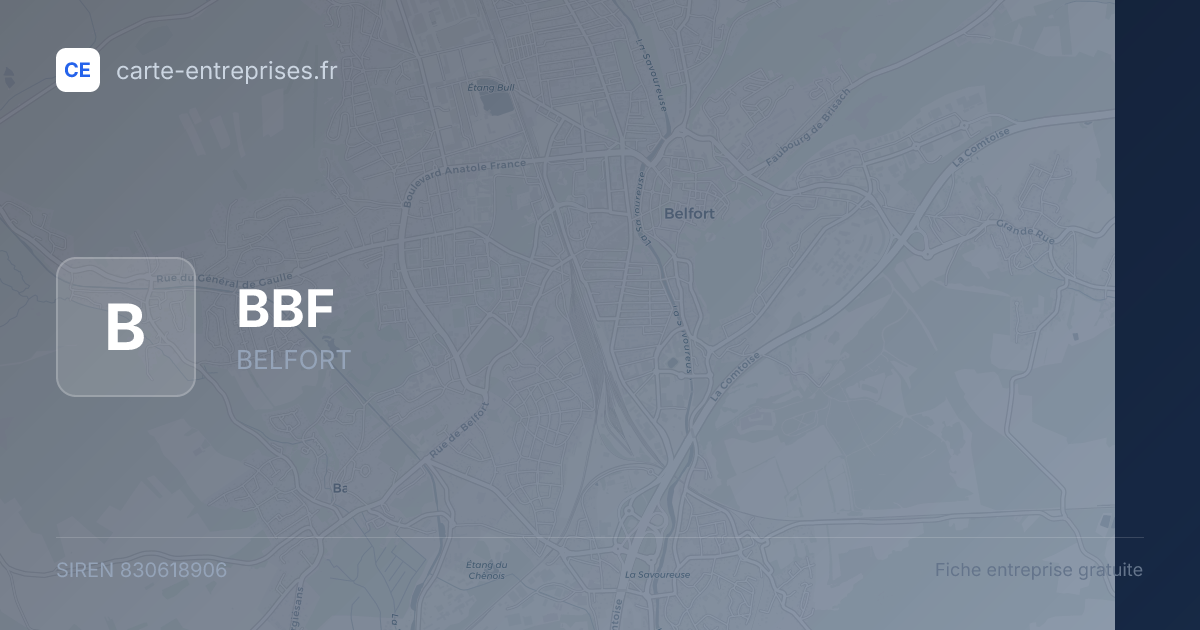 BBF — 830618906 — fiche entreprise
