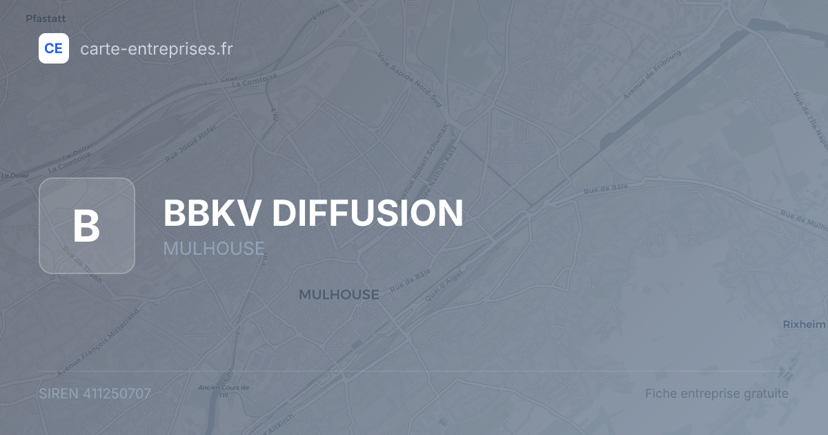 BBKV DIFFUSION — 411250707 — fiche entreprise
