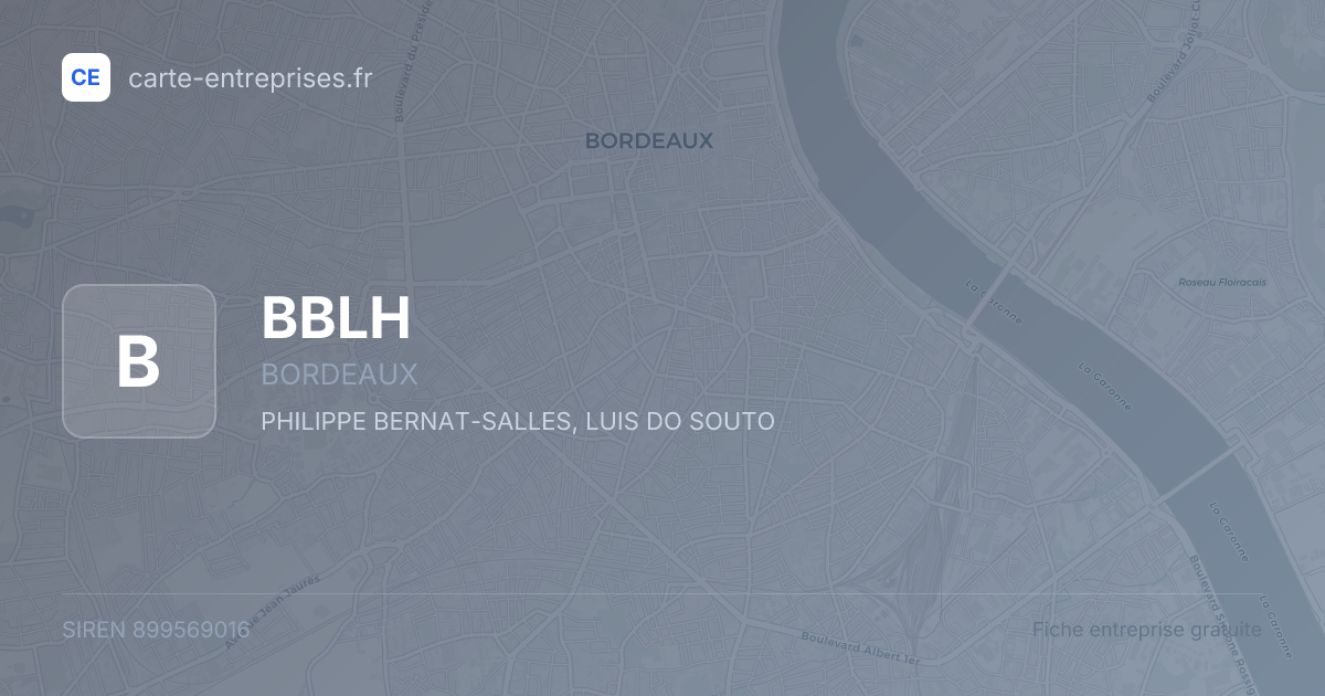 BBLH — 899569016 — fiche entreprise
