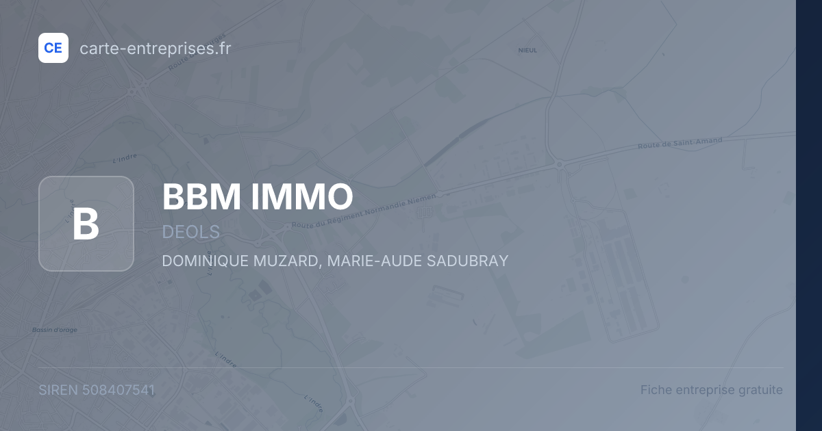 BBM IMMO — 508407541 — fiche entreprise