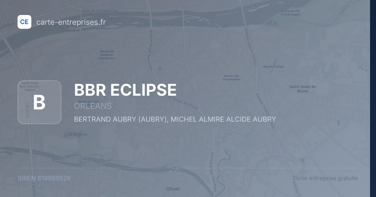 BBR ECLIPSE — 819989526 — fiche entreprise