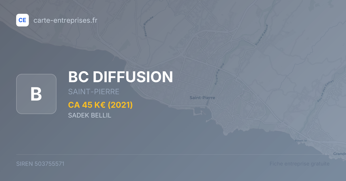BC DIFFUSION — 503755571 — fiche entreprise