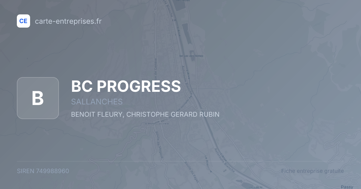 BC PROGRESS — 749988960 — fiche entreprise