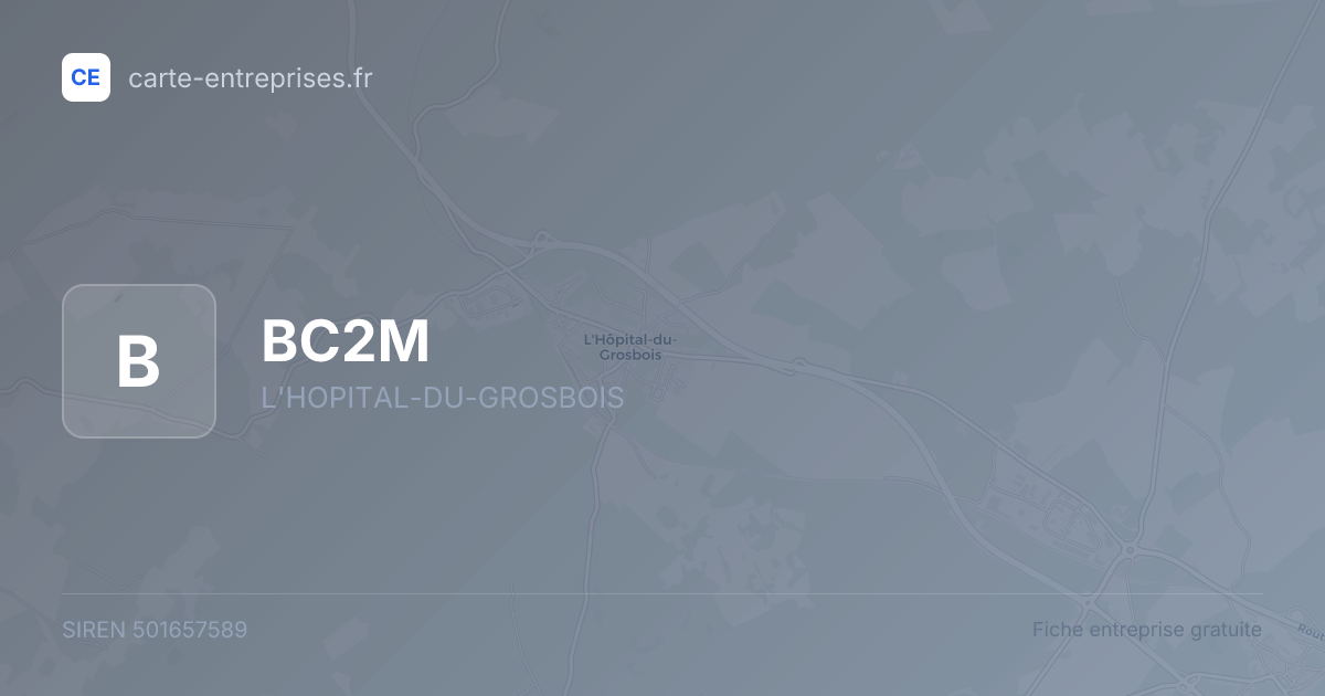 BC2M — 501657589 — fiche entreprise