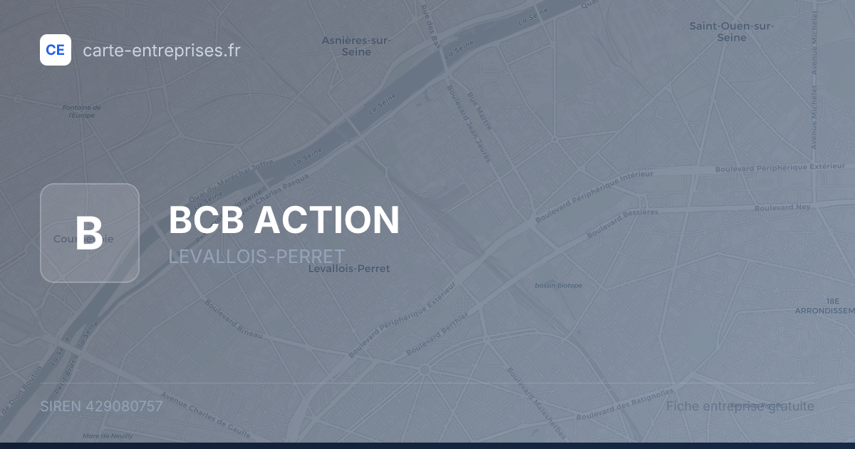 BCB ACTION — 429080757 — fiche entreprise