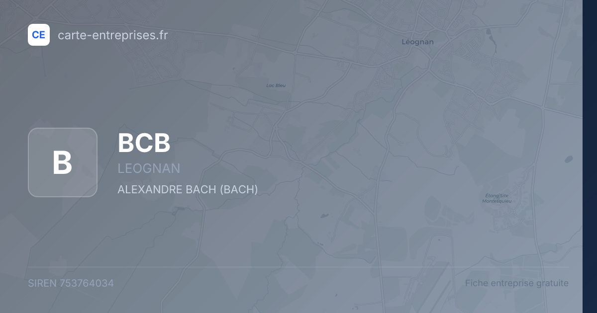 BCB — 753764034 — fiche entreprise