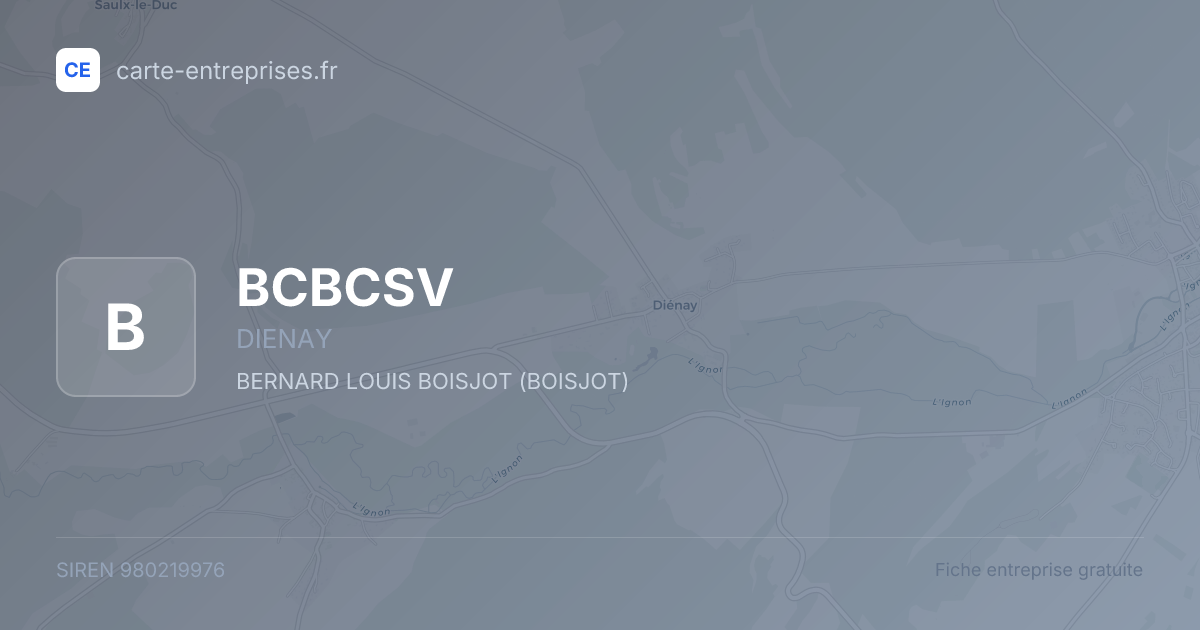 BCBCSV — 980219976 — fiche entreprise