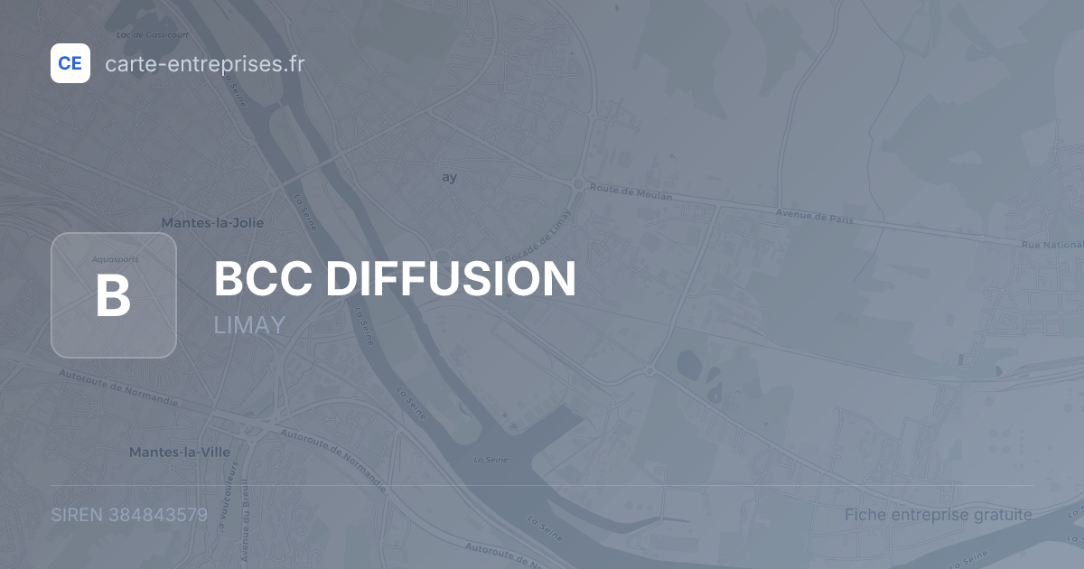 BCC DIFFUSION — 384843579 — fiche entreprise
