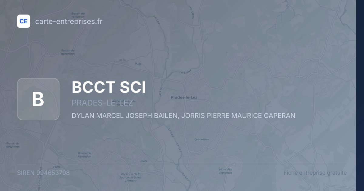 BCCT SCI — 994653798 — fiche entreprise