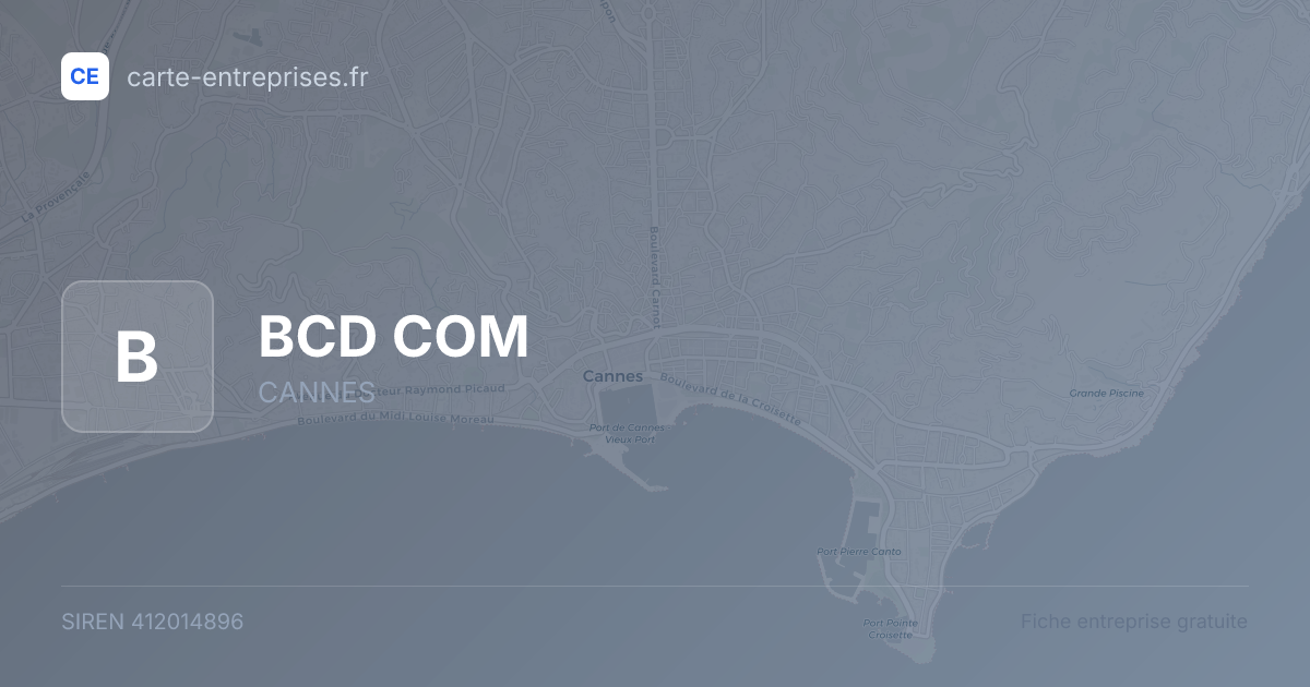 BCD COM — 412014896 — fiche entreprise