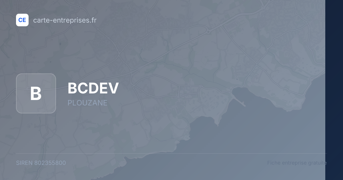 BCDEV — 802355800 — fiche entreprise