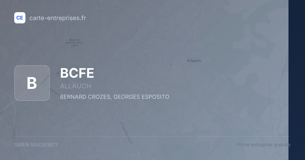 BCFE — 504393877 — fiche entreprise