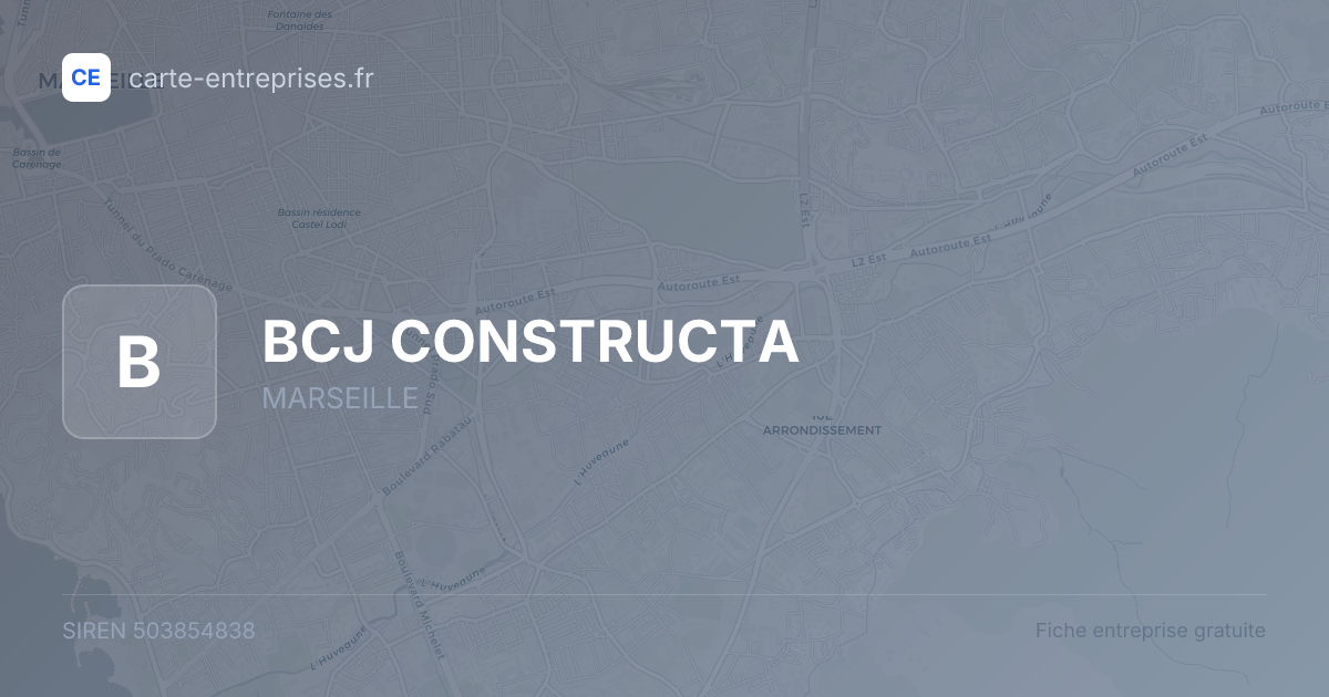 BCJ CONSTRUCTA — 503854838 — fiche entreprise