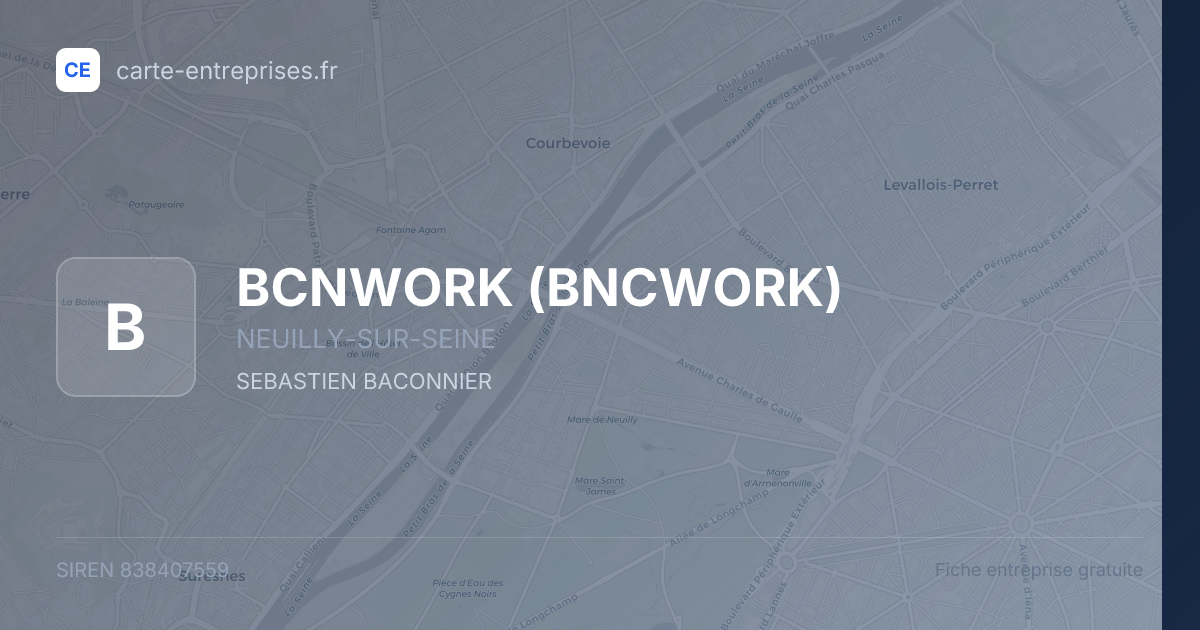 BCNWORK (BNCWORK) — 838407559 — fiche entreprise