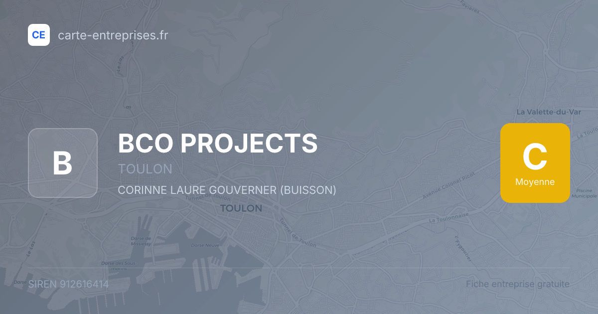 BCO PROJECTS — 912616414 — fiche entreprise