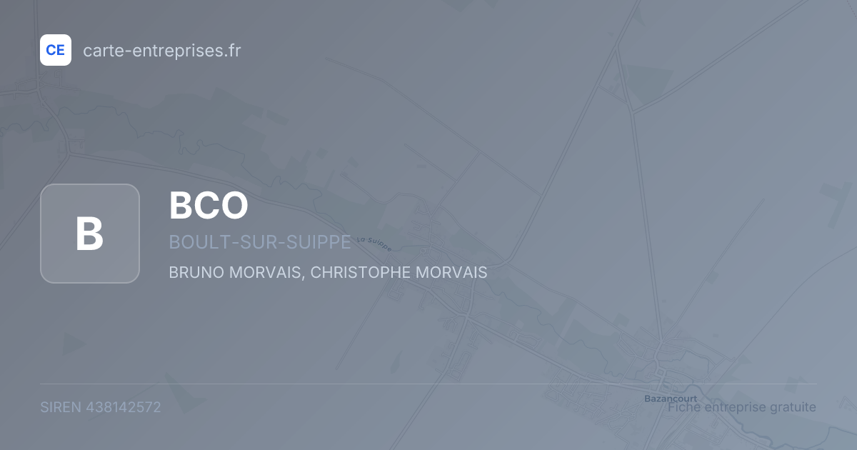 BCO — 438142572 — fiche entreprise