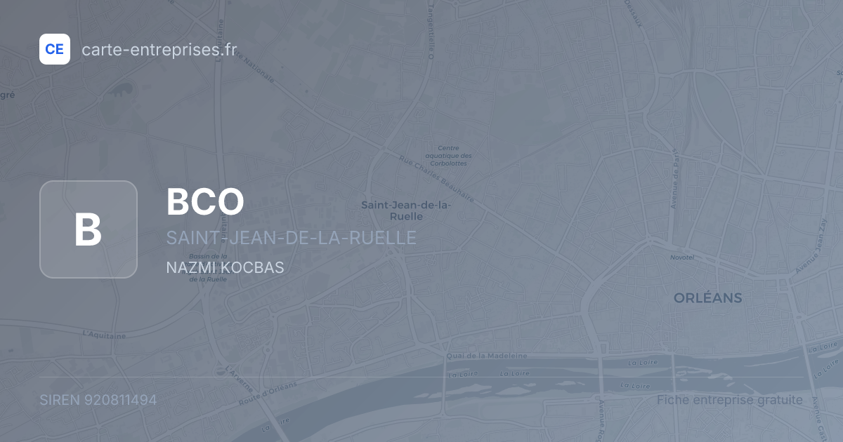 BCO — 920811494 — fiche entreprise